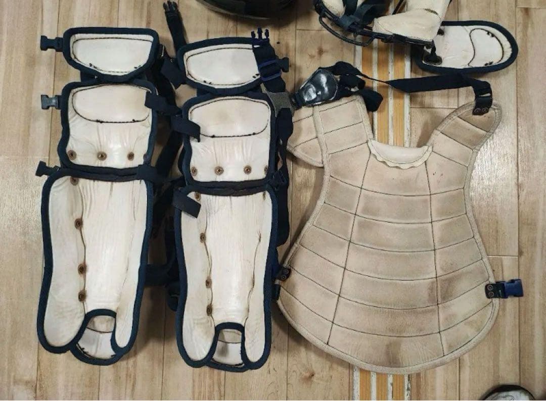 SSK キャッチャー防具一式 ネイビーとホワイト