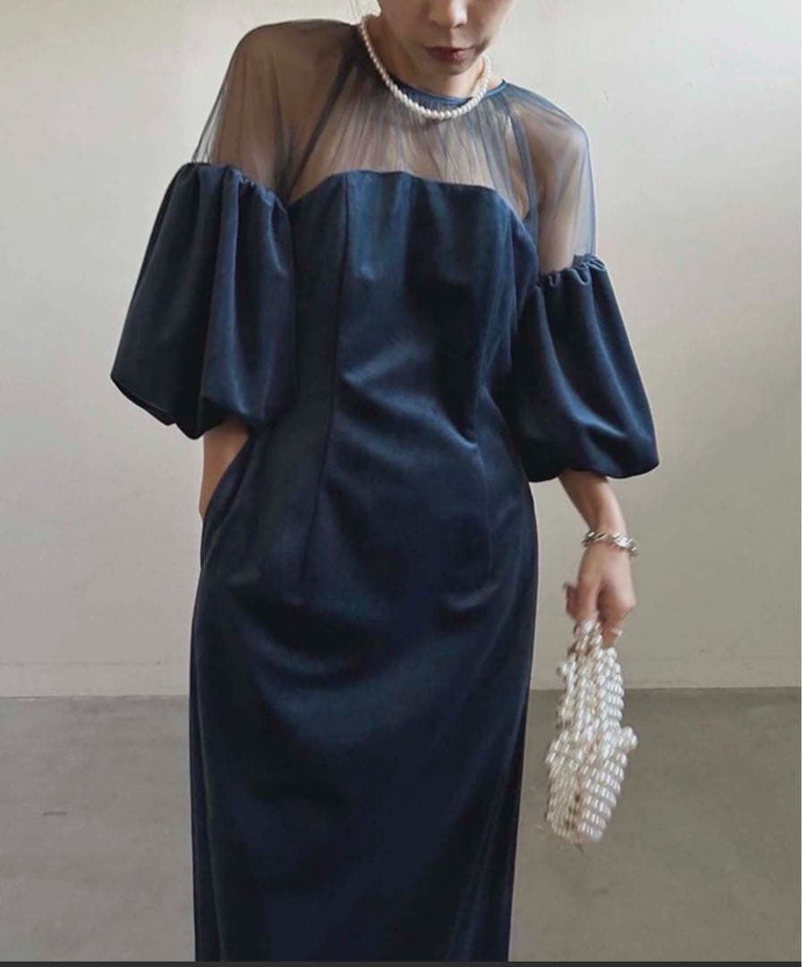 ameri vintage ドレス　ワンピース　ベロア