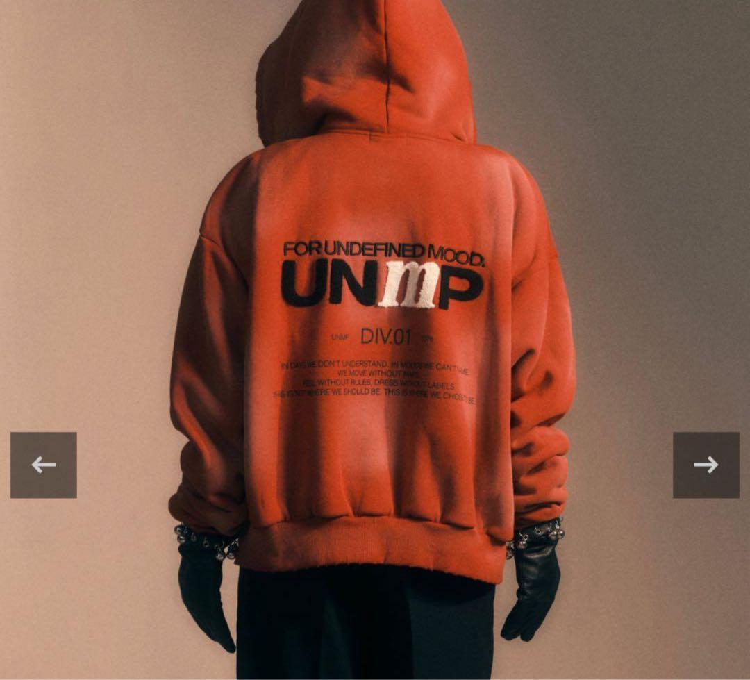 トップス unmapped Dust fade hoodie / red