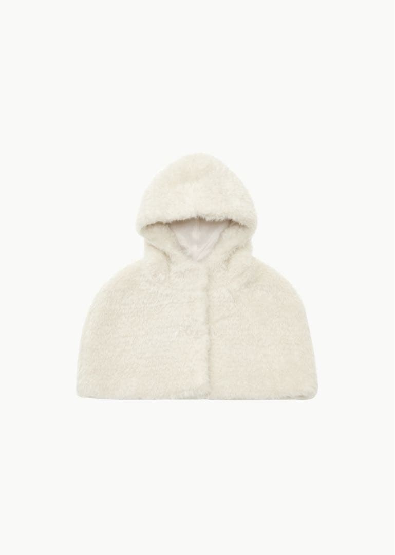 ジャケット・アウター AMOMENTO HAIRY HOODED CAPE