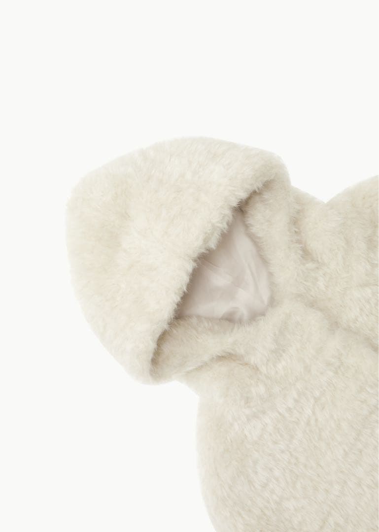 ジャケット・アウター AMOMENTO HAIRY HOODED CAPE