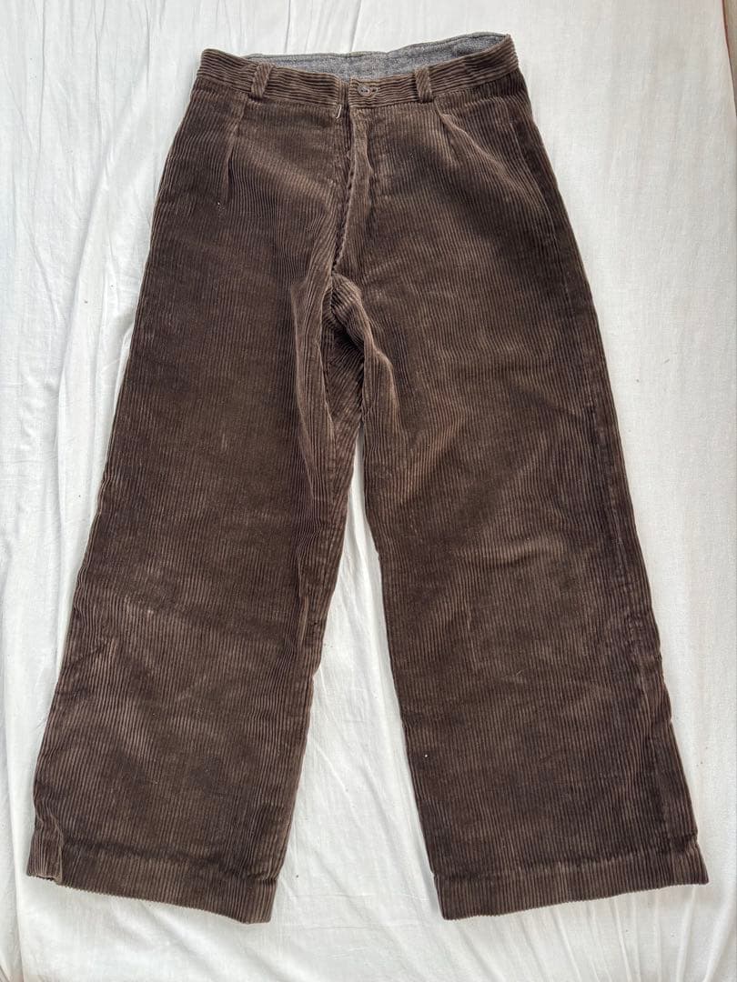30~40's French vintage 太畝コーデュロイパンツ