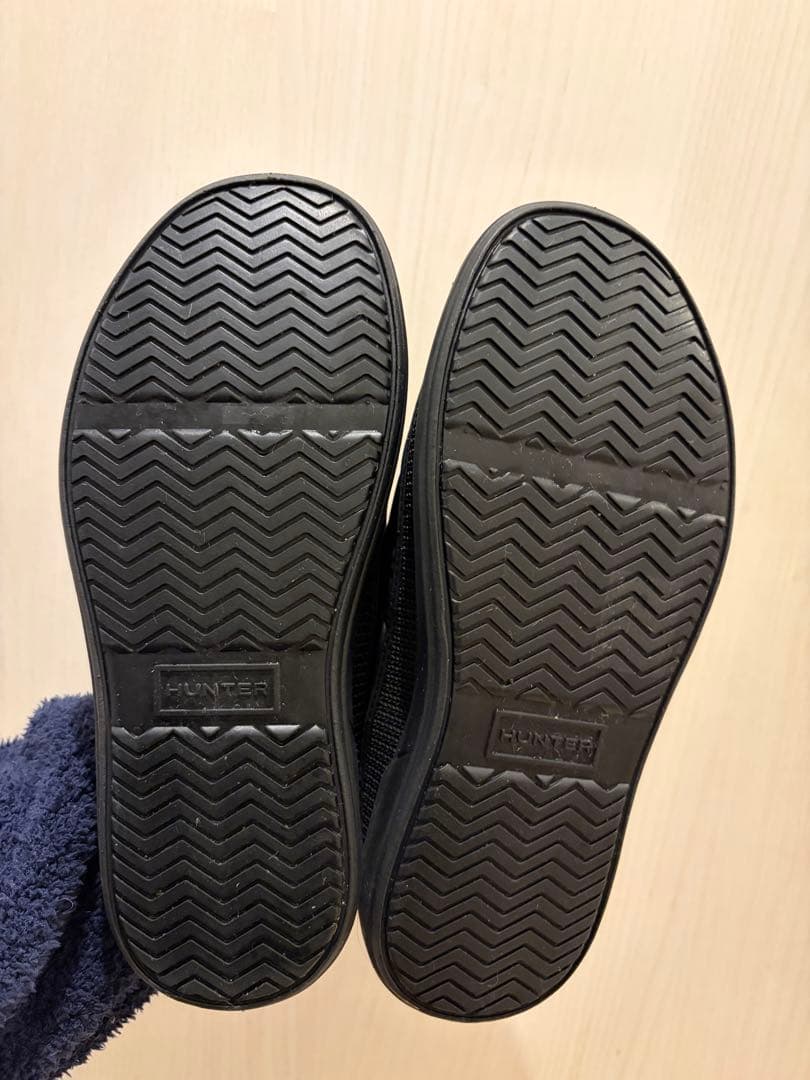 【美品】HUNTER インアウトパファーニットカフブーツ ブラック　2025年