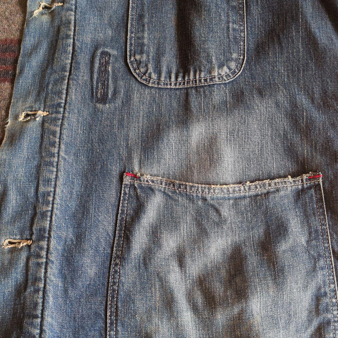 BLUEBELL ブラケットライナー デニム カバーオール 46 古着