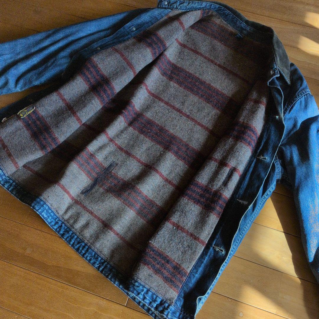 BLUEBELL ブラケットライナー デニム カバーオール 46 古着