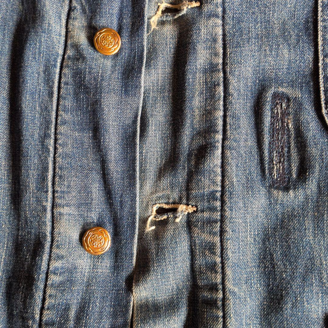 BLUEBELL ブラケットライナー デニム カバーオール 46 古着
