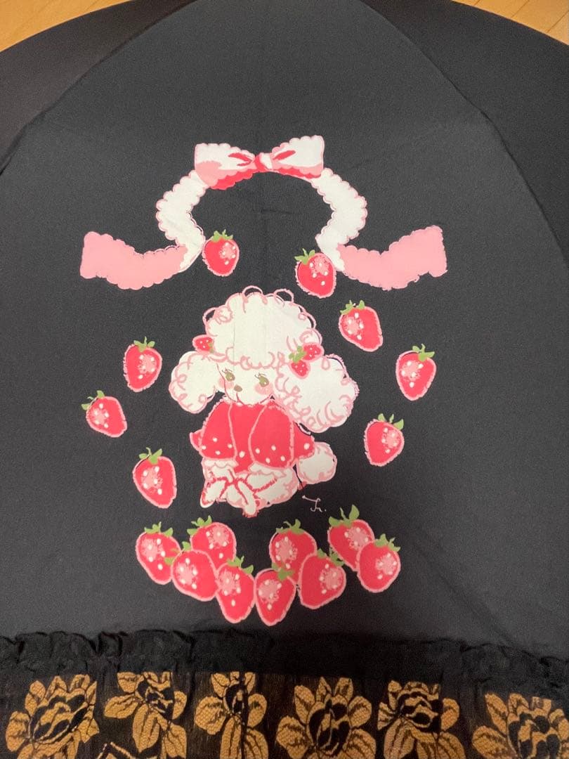 希少✴︎ ベイビーザスターズシャインブライト　折りたたみ　傘　黒