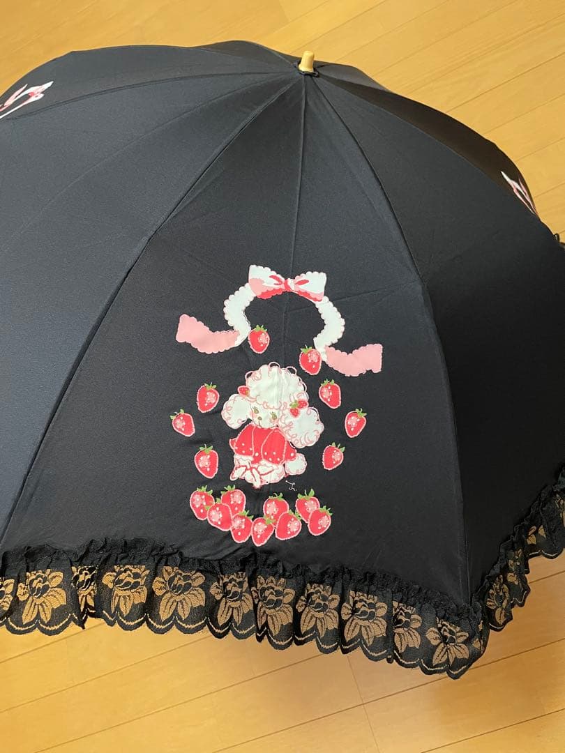 希少✴︎ ベイビーザスターズシャインブライト　折りたたみ　傘　黒