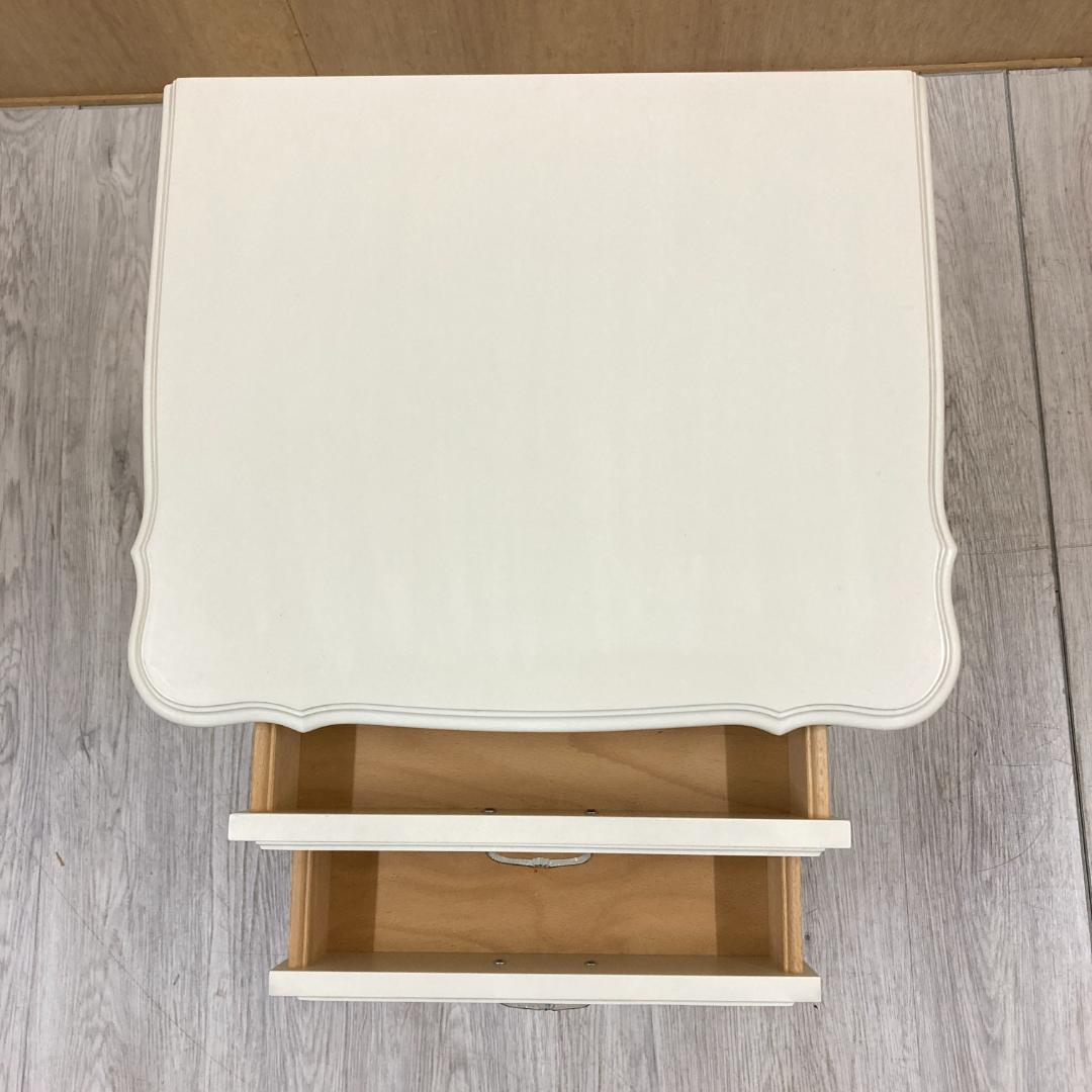 姫系　猫脚　サイドチェスト　ナイトテーブル　ロココ調　A