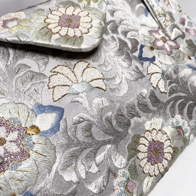 508mg3◆総刺繍 高級和装バッグ 相良刺繍 蘇州刺繍◆美品