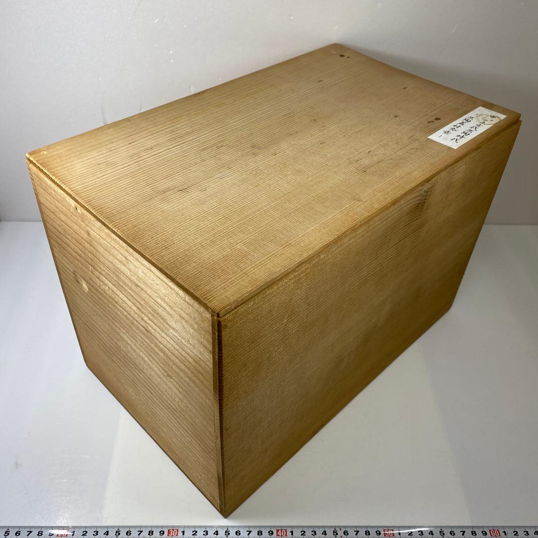 専用中国漢時代　灰陶蓋付　加彩方壷　高さ39.7㎝　タエサカ　東な7-0301②