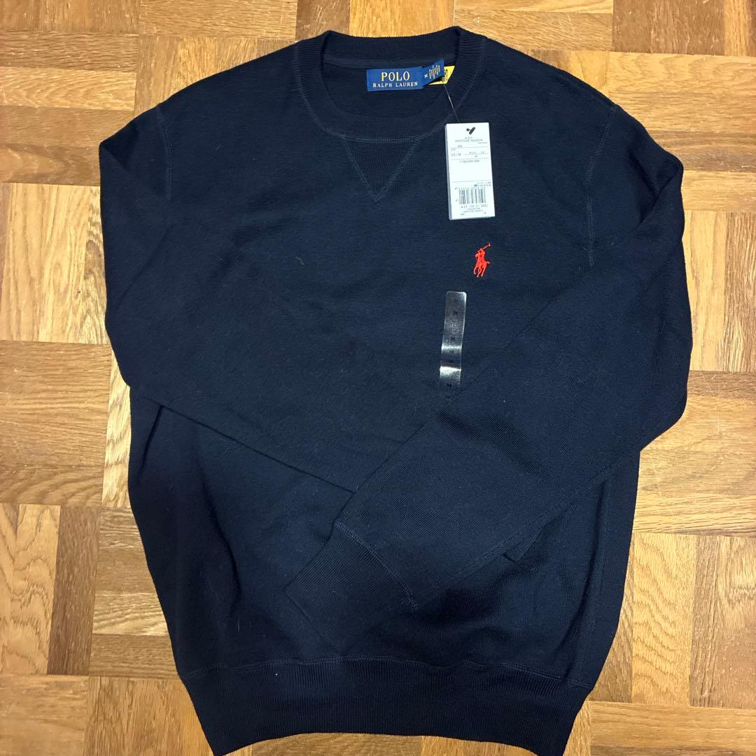 新品未使用　Polo Ralph Lauren ネイビー セーター M コットン