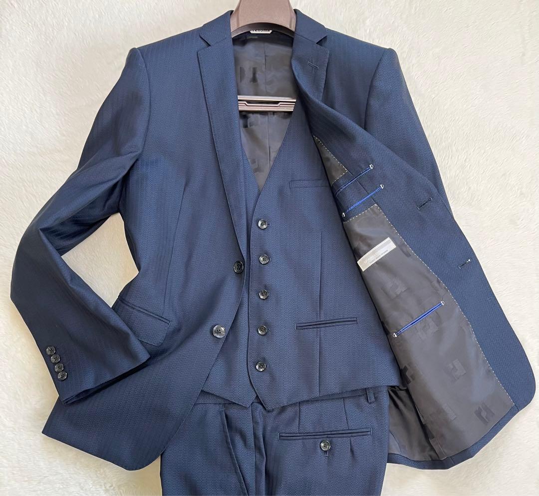 【希少】胸ポケットチーフ　スーツ　セットアップ　スリーピーススーツ　A6