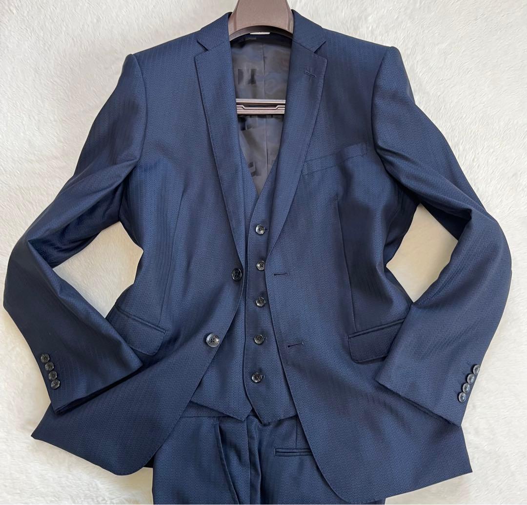 【希少】胸ポケットチーフ　スーツ　セットアップ　スリーピーススーツ　A6