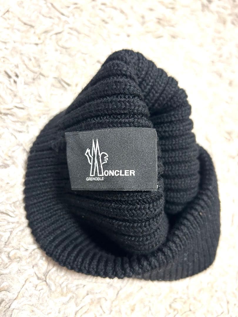 雪*様 未使用⭐︎MONCLER 黒 ニット帽 ビーニー