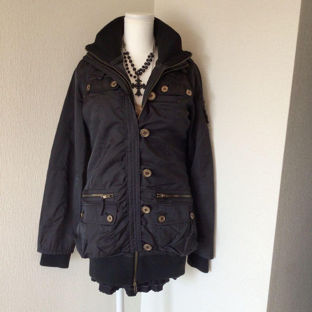 y2k ロングコートグランジフェアリー　平成ギャル お兄系 archive 黒