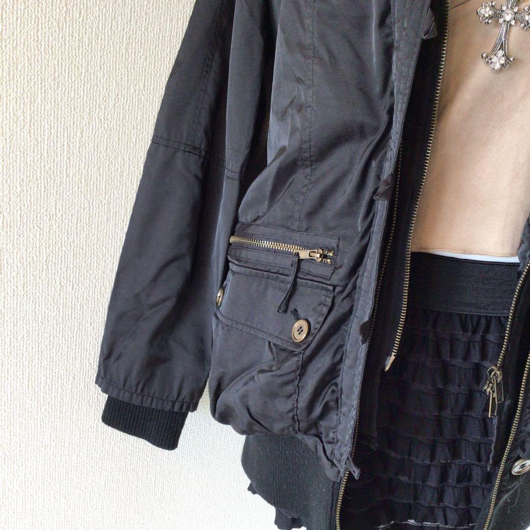 y2k ロングコートグランジフェアリー　平成ギャル お兄系 archive 黒