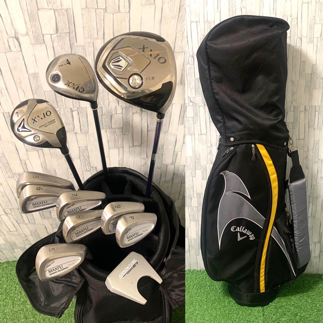 良品 キャロウェイ人気バッグ付 XXIO8 メンズゴルフセット11本 R,R2