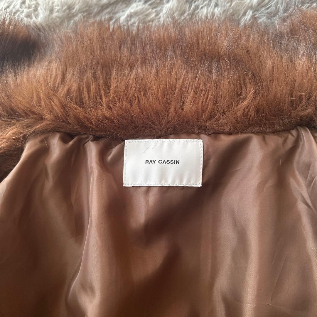 Raycassin レイカズン ファーブルゾンF ブラウン