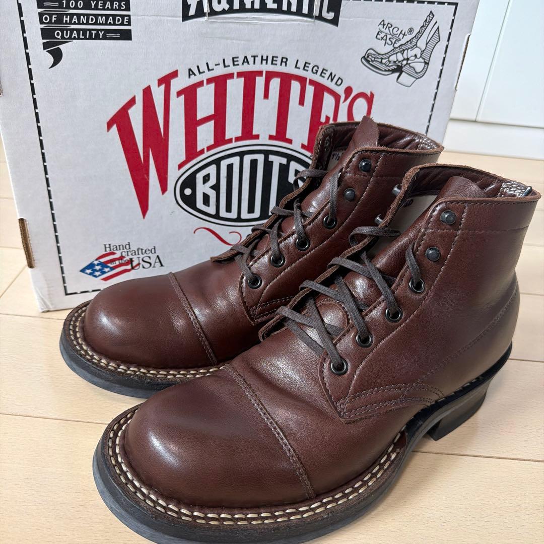 ホワイツブーツ　ブラウン　セミドレス　フレンチカーフ