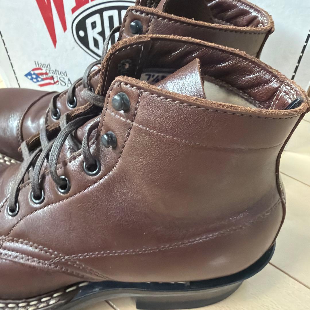 ホワイツブーツ　ブラウン　セミドレス　フレンチカーフ