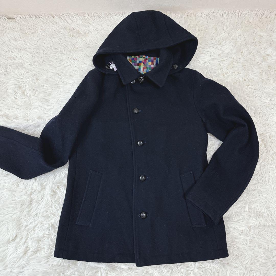 uniform experiment Pコート ダブルブレスト フード取外し可能