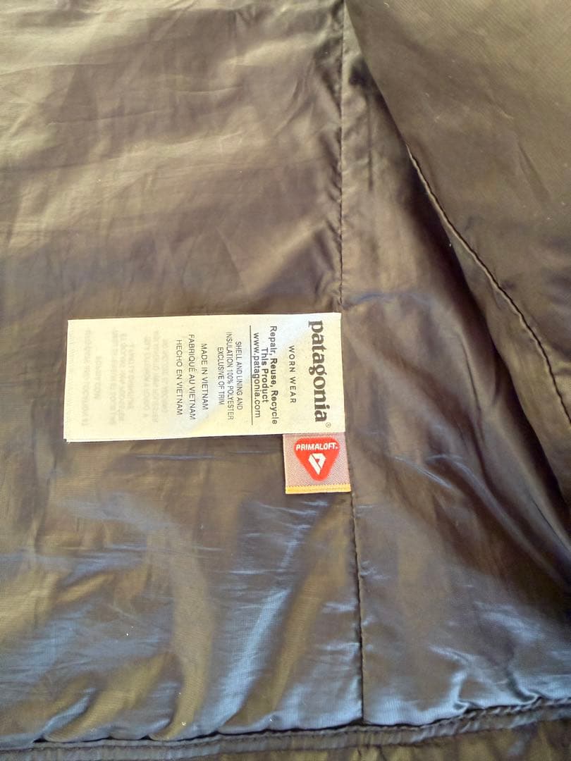 patagonia ブラック　キルティングダウンベスト