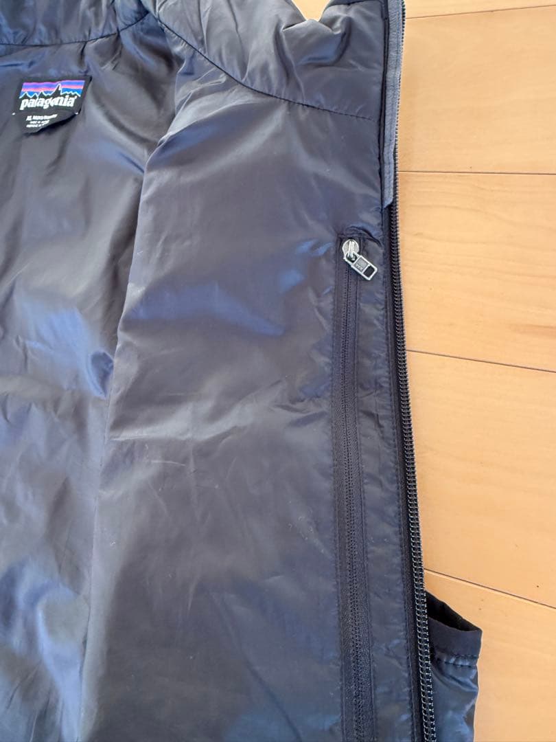 patagonia ブラック　キルティングダウンベスト
