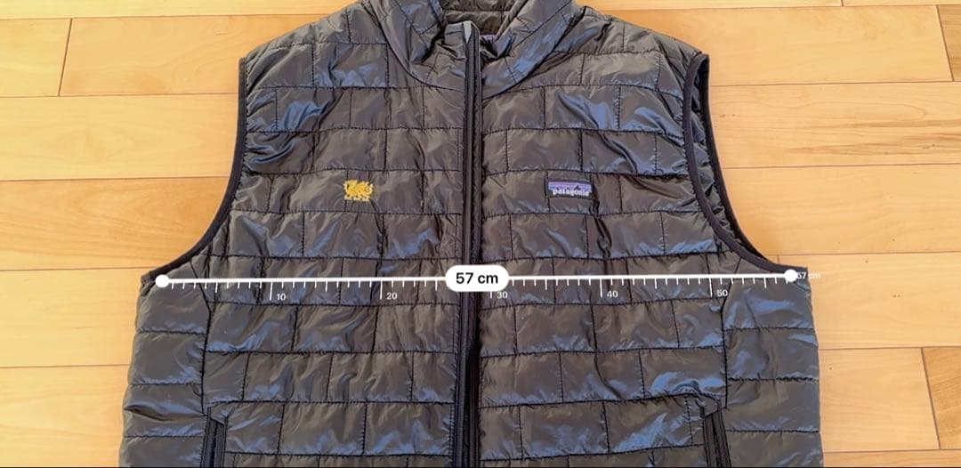 patagonia ブラック　キルティングダウンベスト