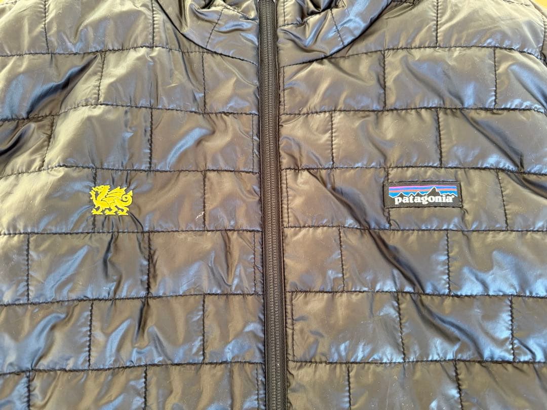 patagonia ブラック　キルティングダウンベスト