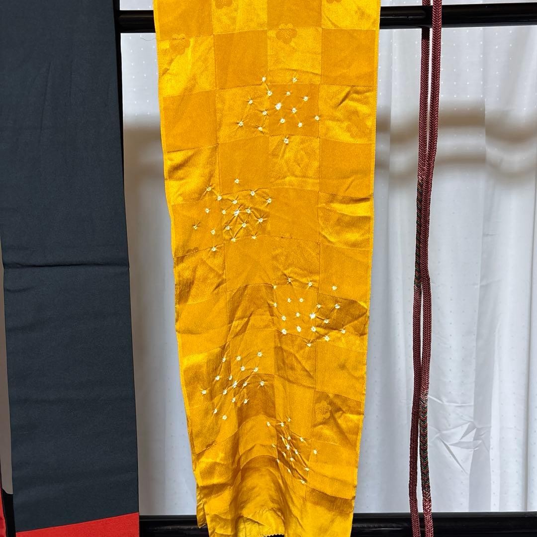 ま*ー様 未使用近い　美品　袷　さが美　正絹　江戸小紋　フルセット　西陣唐織名古