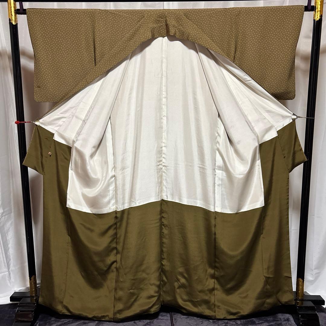 ま*ー様 未使用近い　美品　袷　さが美　正絹　江戸小紋　フルセット　西陣唐織名古