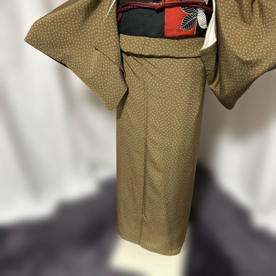 ま*ー様 未使用近い　美品　袷　さが美　正絹　江戸小紋　フルセット　西陣唐織名古