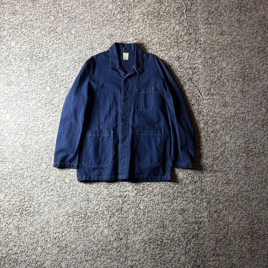 【90sフランス製】ユーロワーク　ヴィンテージカバーオール　ワークジャケット
