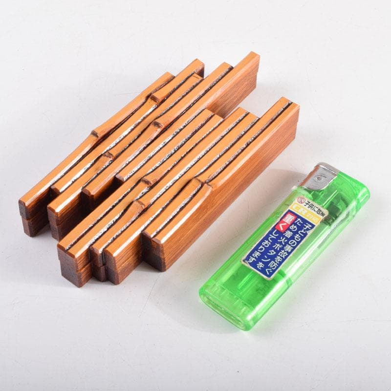 茶道具　山中塗　道場宗廣作　竹筏香合　共箱　V　8954