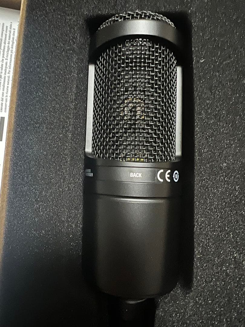 【ほぼ新品】audio-technica AT2020 コンデンサーマイク