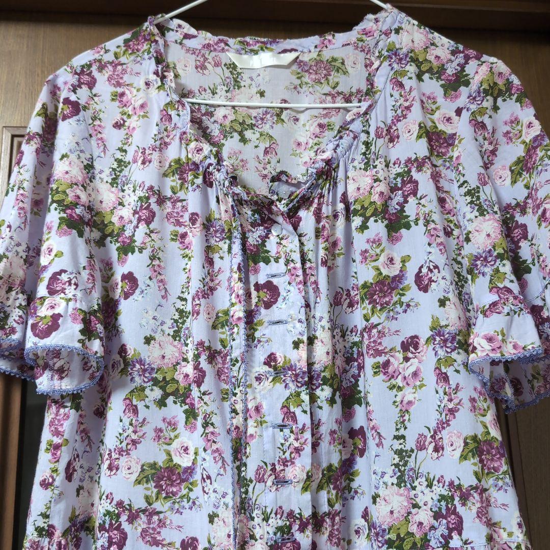 ピンクハウス　ラベンダー小花柄 チュニック