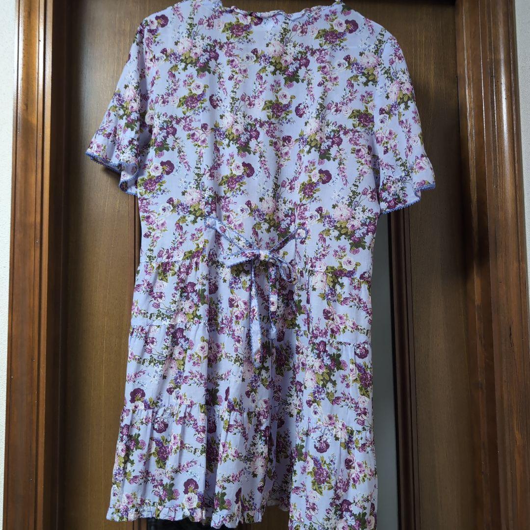 ピンクハウス　ラベンダー小花柄 チュニック