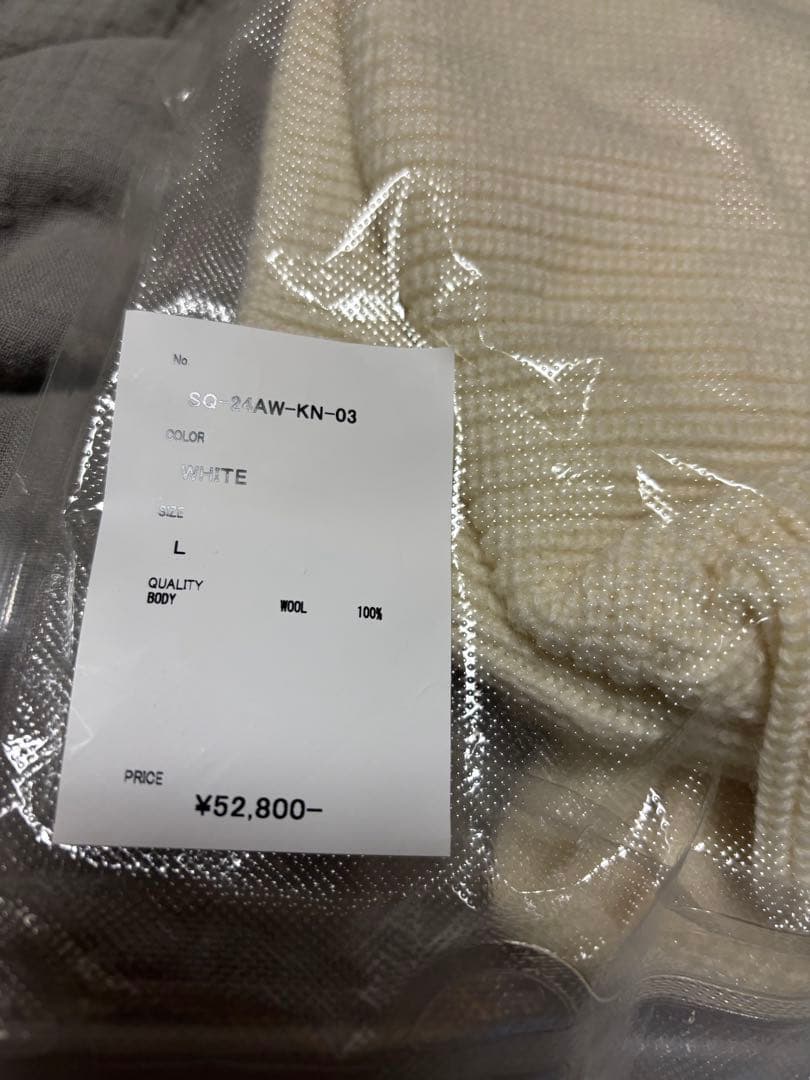 SEQUEL クルーネックニット　24aw WHT