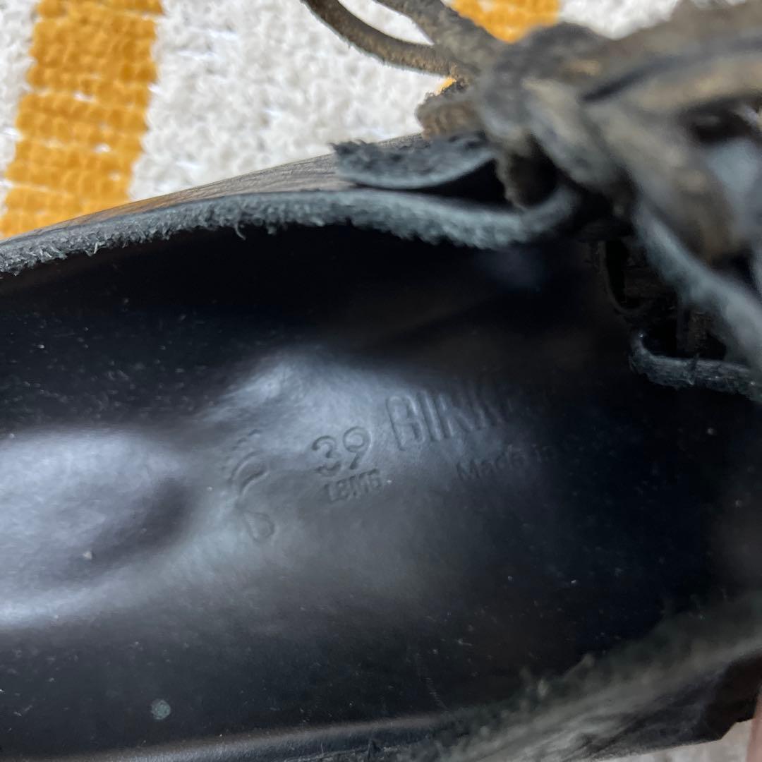 最終値下げ‼️レザー ブラック 39 birkenstock ビルケンシュトック
