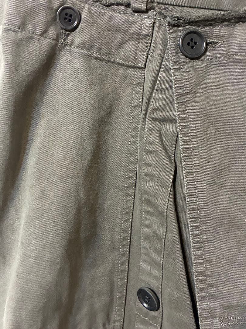 ドリスヴァンノッテン　オリーブ カーゴパンツ ポケット付き