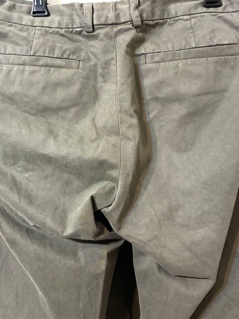ドリスヴァンノッテン　オリーブ カーゴパンツ ポケット付き