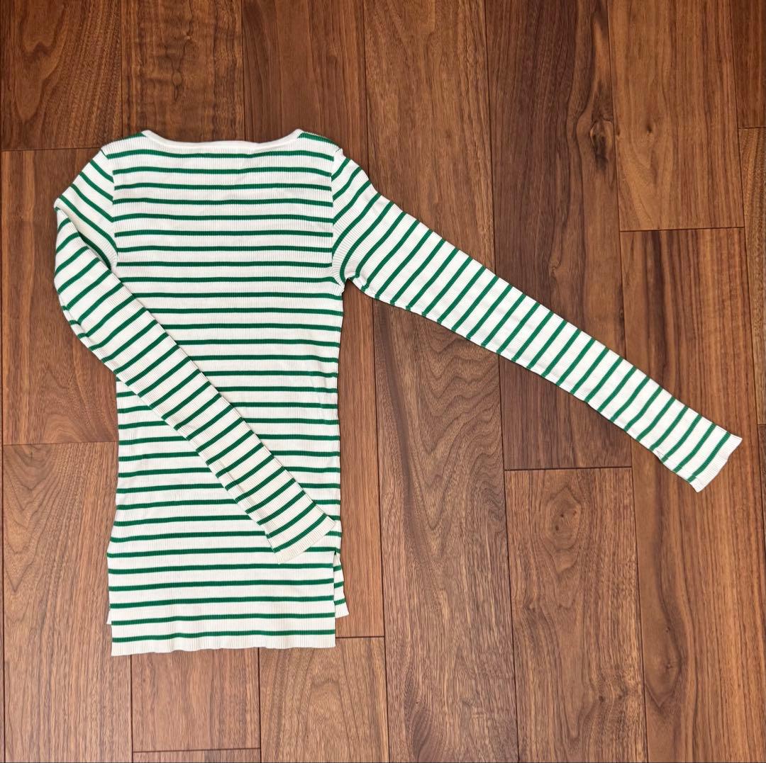 値下げ‼︎ロンハーマン別注×AURALEE ☆ギザボートネック☆ストライプ