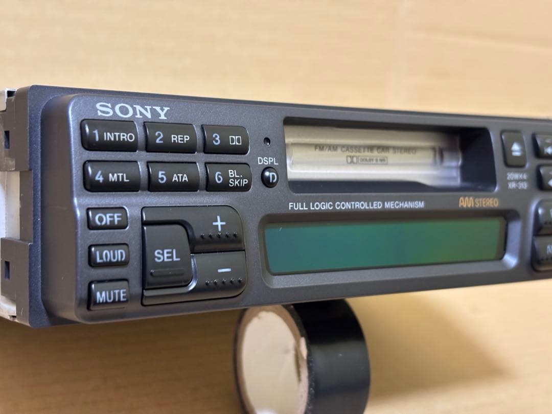 美品 ソニー　1DINカセットデッキ XR-313