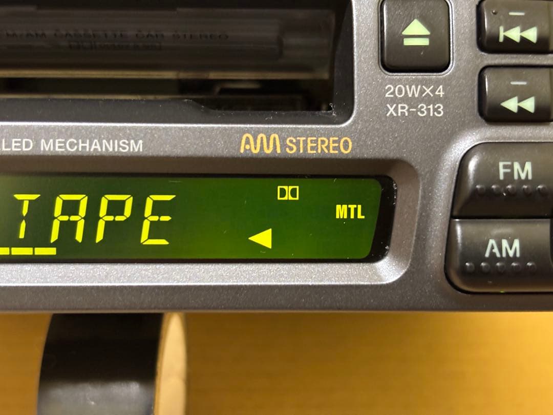 美品 ソニー　1DINカセットデッキ XR-313