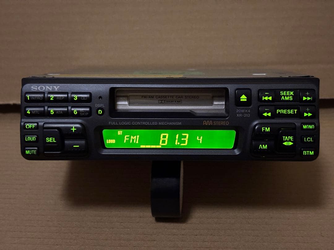 美品 ソニー　1DINカセットデッキ XR-313
