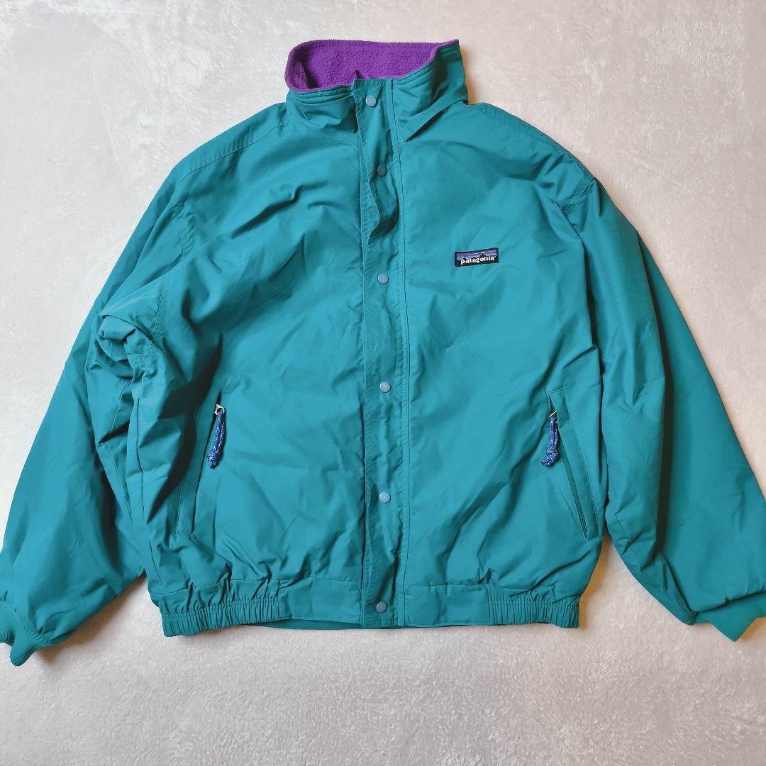 雪なし パタゴニア キッズ14 シェルドシンチラ ターコイズ×パープル
