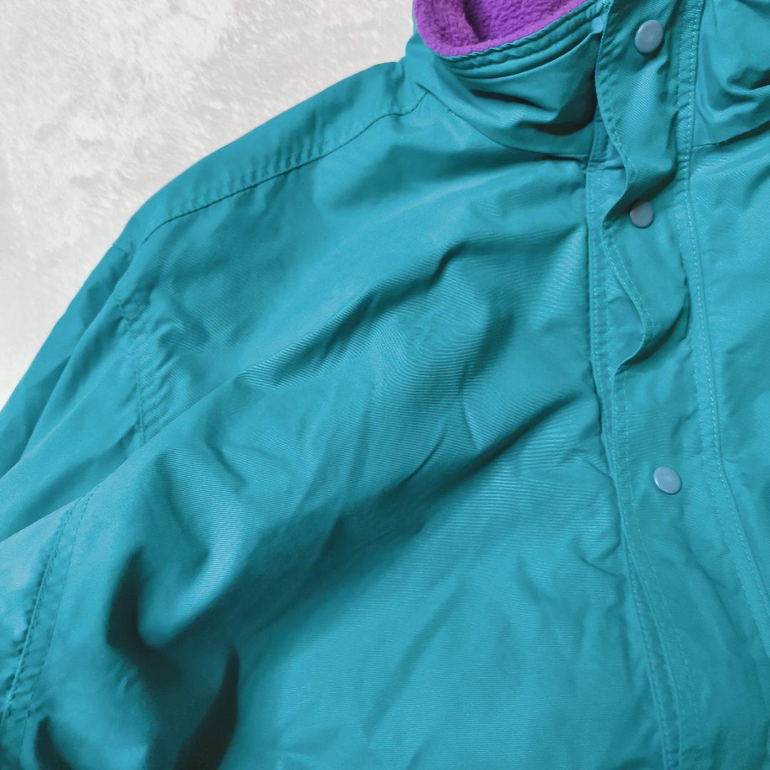 雪なし パタゴニア キッズ14 シェルドシンチラ ターコイズ×パープル