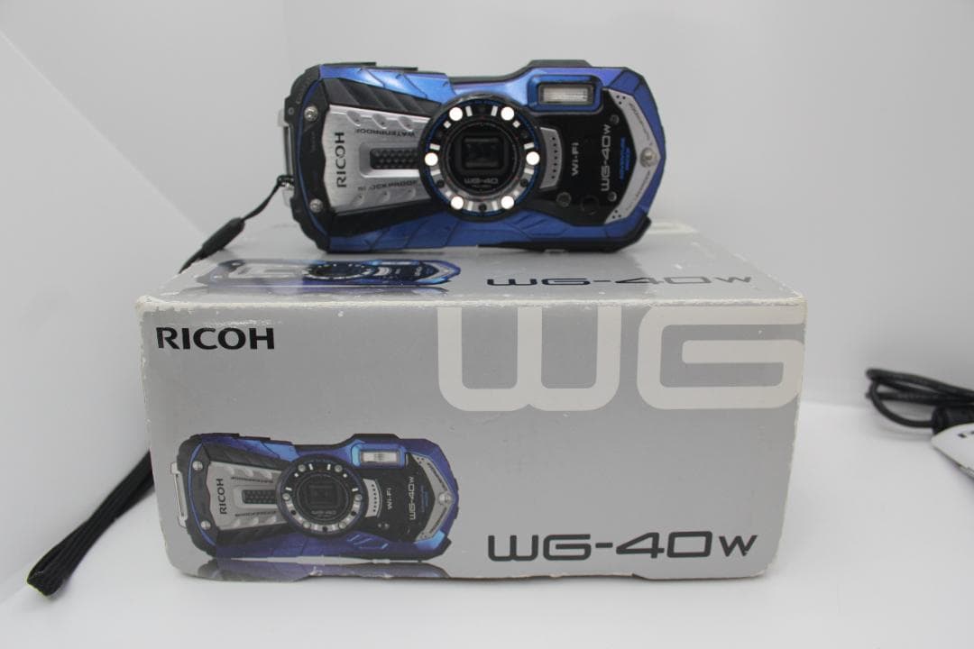 RICOH WG-40w コンパクトデジタルカメラ　青　ブルー　完動品　返品保証