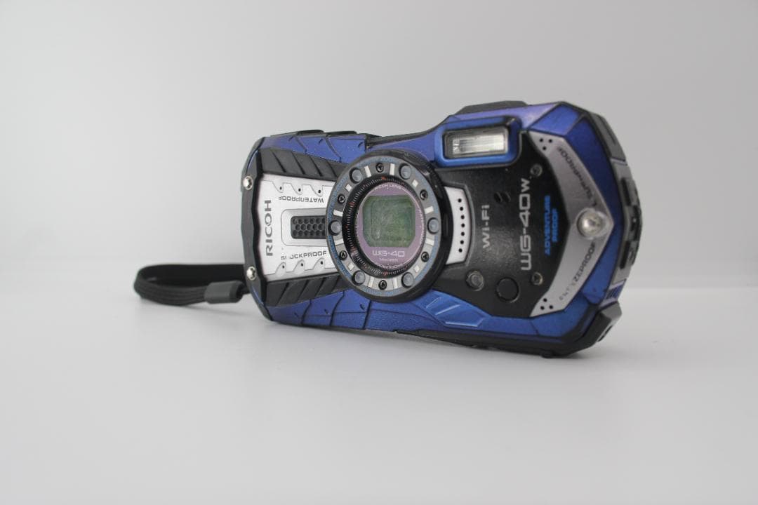 RICOH WG-40w コンパクトデジタルカメラ　青　ブルー　完動品　返品保証